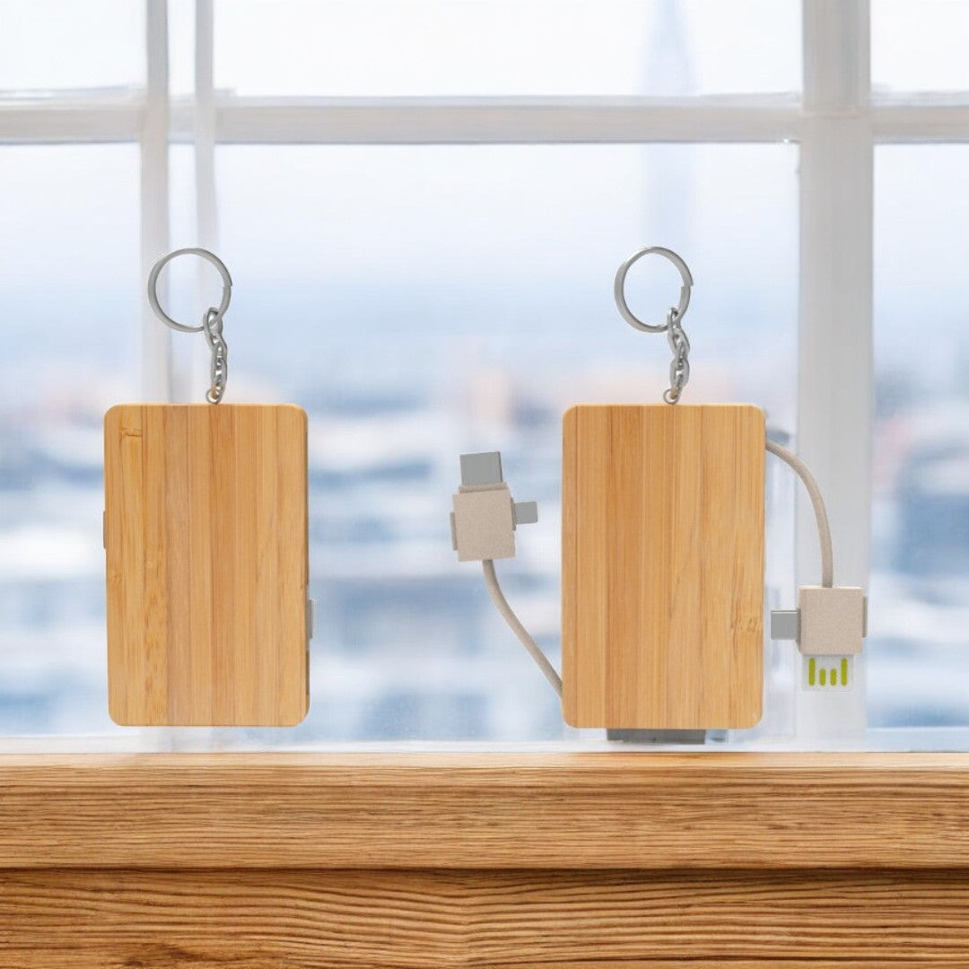 Rectangular Charging Cable Key Chain